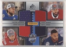 2020 SP Game Used NHL All-Star Skills Fabrics Quad Victor Hedman Shea Weber um0