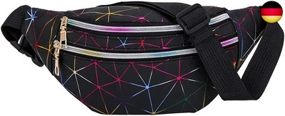 MARKE ESTWELL Estwell Gürteltasche Bauchtasche Damen Elegant Hüfttasche Wasserdicht PU Leder M