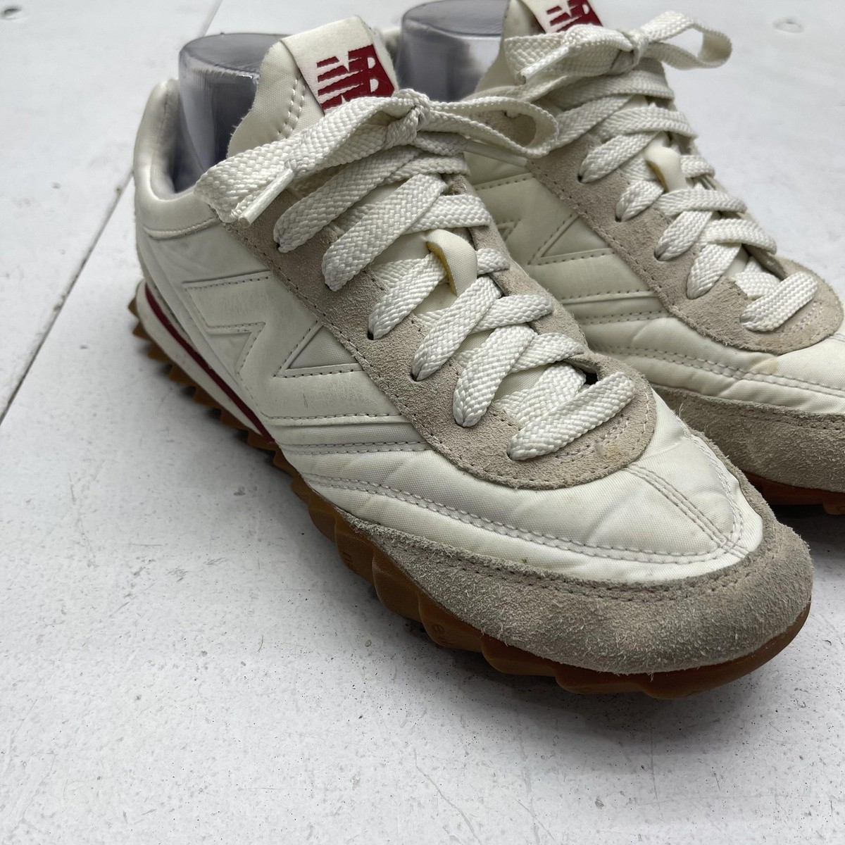 New Balance RC30 Shoes Mens Size 7 White Suede Low Top Casual 