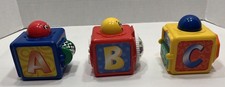 Fisher Price Bright Beginnings Action Stacking Interactive Blocks Baby Toddler