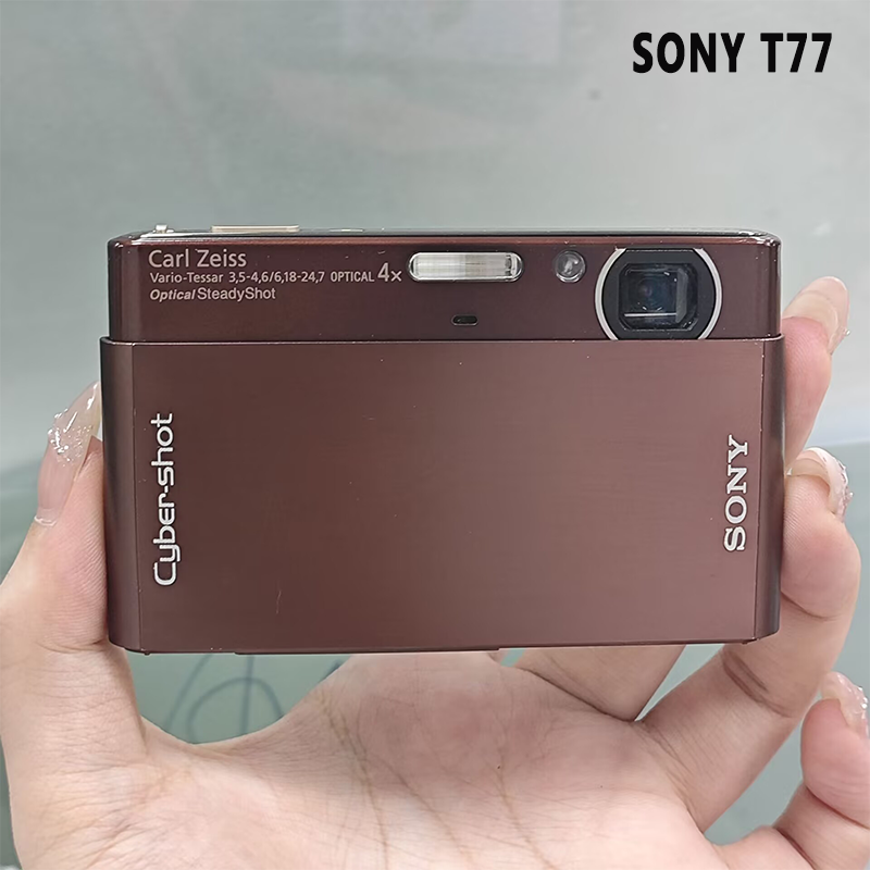 Buy SONY Cyber Shot DSC-T77 Brown Digital Camera 10.1MP 4X Zoom w