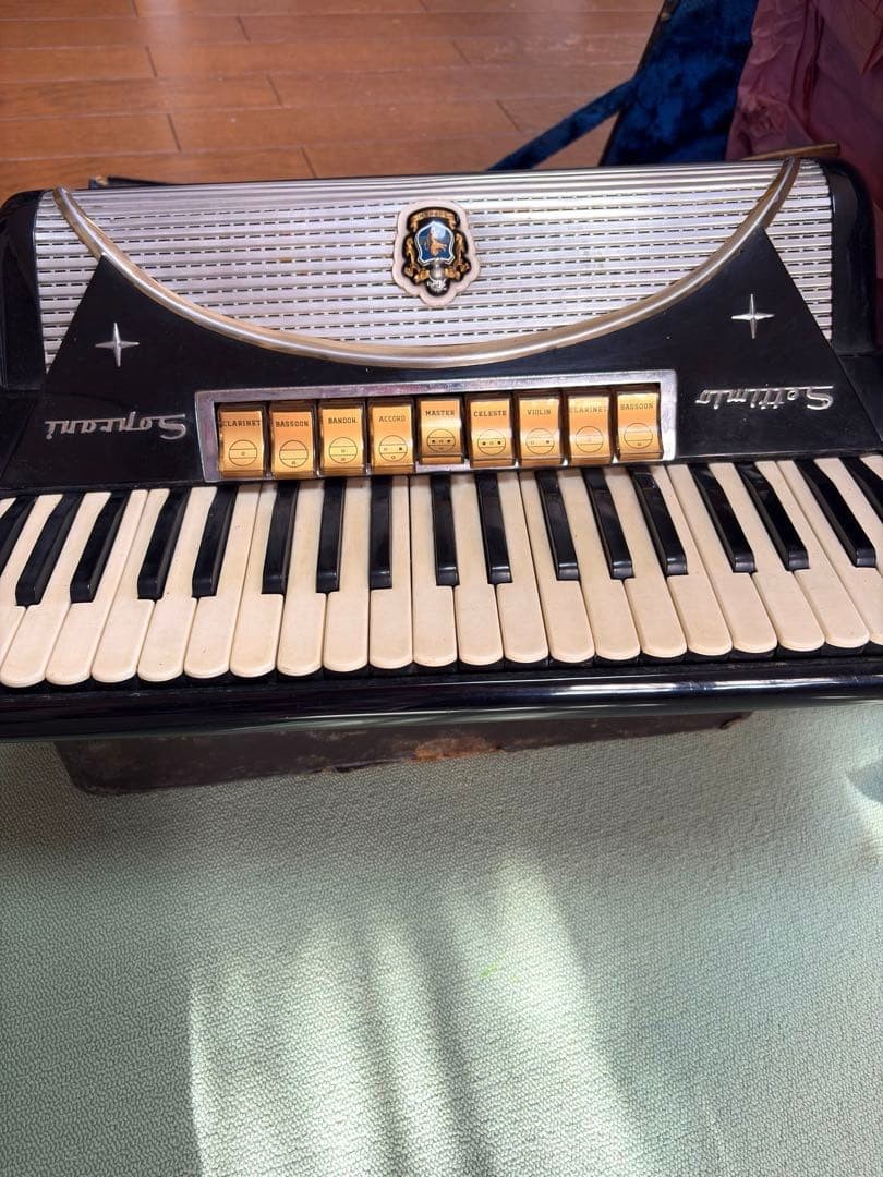 как выглядит Settimio Soprani Accordion 9 Registers Italy Vintage Antique Japan 464 фото