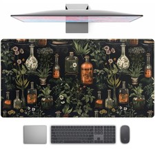 Black Aesthetics Desk Mat Mouse Pad Large Gaming Mouse Pad Desk Pad Mousepad ...