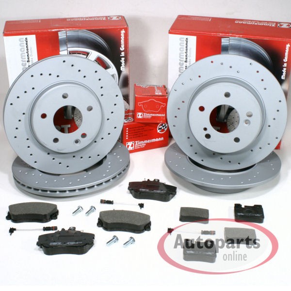 Zimmermann Bremsen Ø 295 Mm + Ø 300 Mm Vorne Hinten FüR Mercedes E-Klasse W211-image