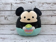 Disney Squishmallows Mickey Mouse Easter Egg Plush Toy Kellytoy Small Teal