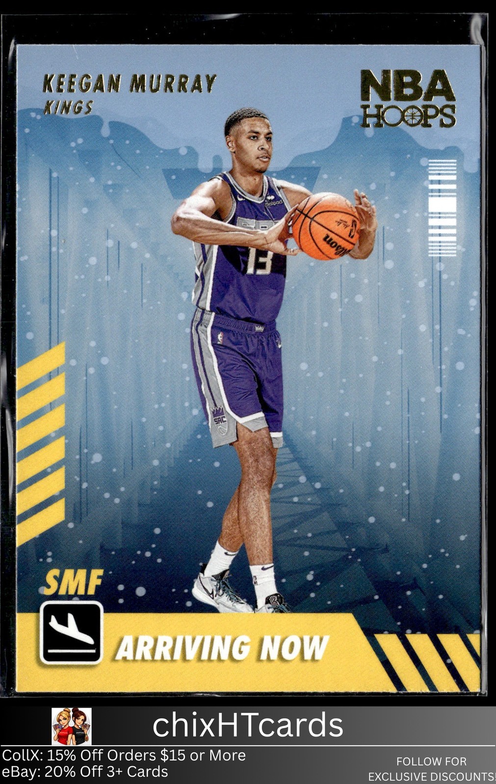 Keegan Murray 2022-23 Hoops Winter Arriving Now #4 Sacramento Kings