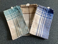 3 Stück - Geschirrtuch, Küchentuch, Gläsertuch - Baumwolle - kariert