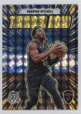 2024 Mosaic Thunder Road Reactive Yellow Prizm 36/99 Donovan Mitchell #14 1d40