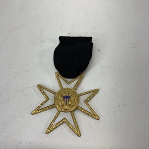 Gemelli Uomo Knights Of Malta – Croce Massonica, Incisione, Argento/oro, Gran Bretagna