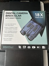 Vivitar Digital Camera 18x Zoom Binoculars with Night Vision and Case