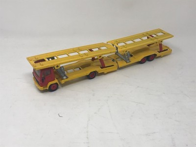 Siku  3419 - Mercedes Autotransporter Lkw - Gelb/Rot - 1:55 - gebr.