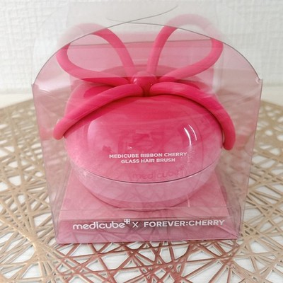 Medicube Ribbon Cherry Glass Hair Brush Pink Coquette Y2K Wonyoung