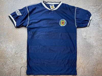 Scotland Home 1985/1988 Score Draw Fußball Trikot Gr. M