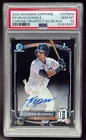 2025 Bowman Sapphire Kevin McGonigle Chrome Auto Black Refractor 1st #/10 PSA 10