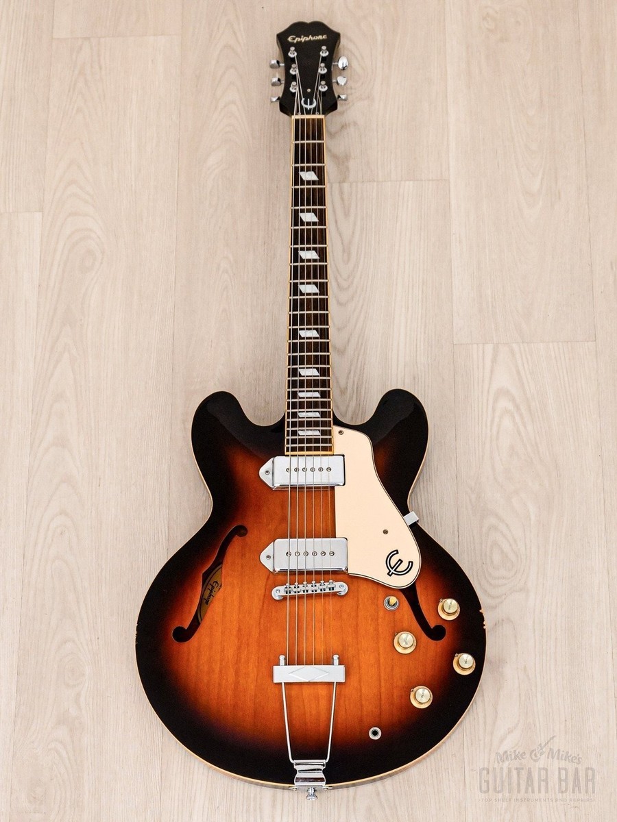 Epiphone　カジノ　ブラウンサンバースト Amazon.com: Epiphone Casino Archtop Hollowbody, Vintage Sunburst
