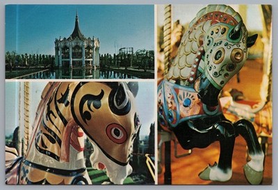 Carousel Multi-View Marriott's Great America Postcard