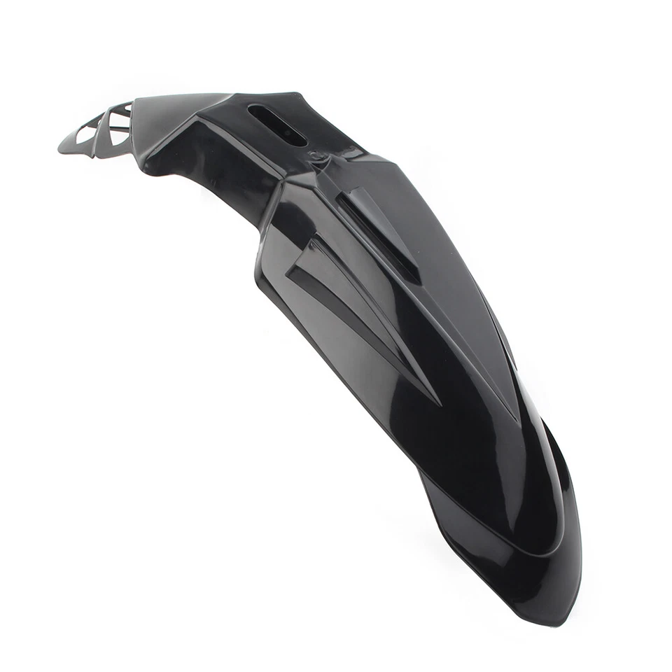 Blk Motard Supermoto Universal Front Fender For Yamaha Honda Kawasaki Suzuki - Image 2 of 4