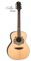 Luna Celtic Series Swan Acoustic-electric Guitar, Solid Spruce Top - Natural, Ce on sale Luna Celtic Series Swan Acoustic-electric Guitar, Solid Spruce Top - Natural, Ce on sale