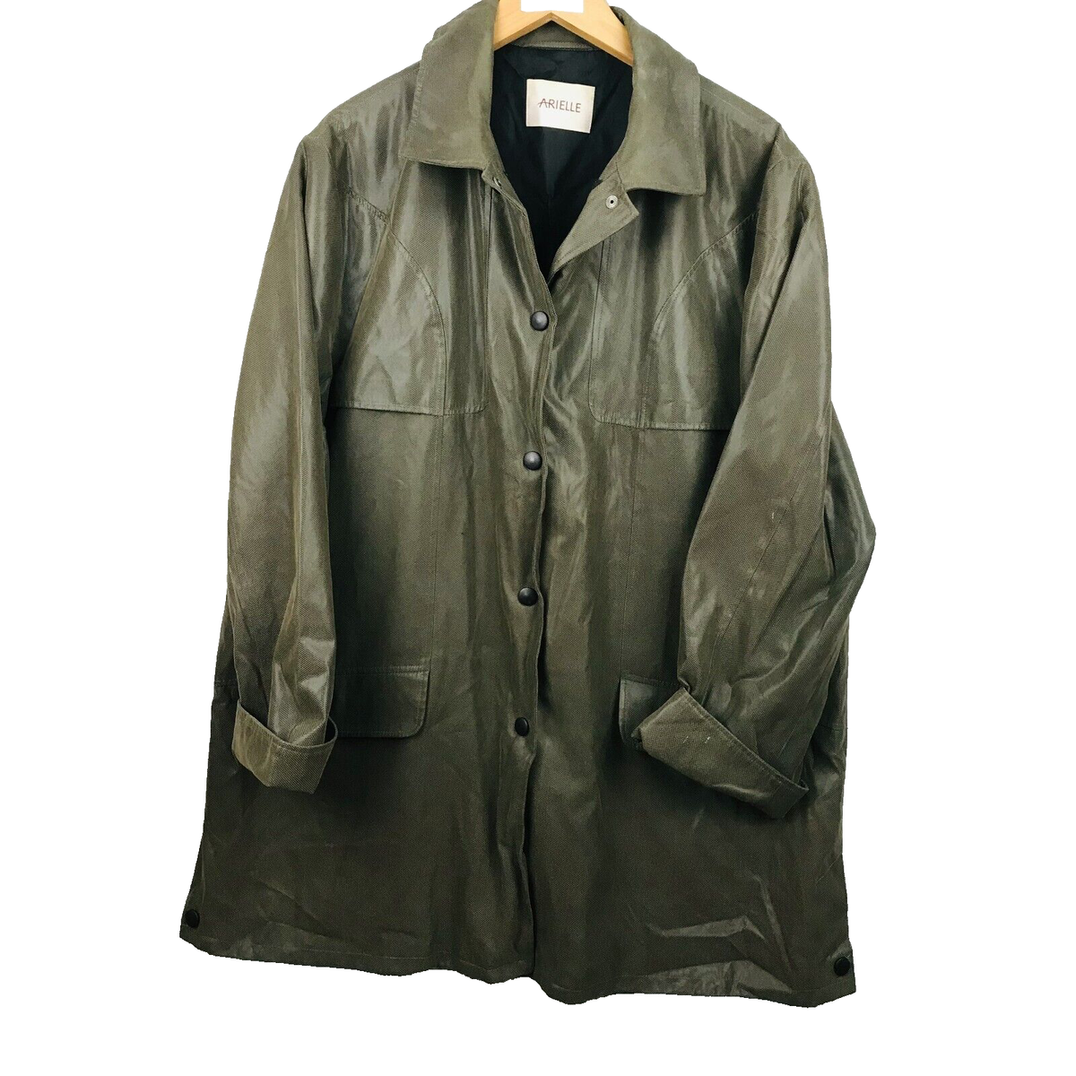 Manteau Femme Arielle - Taille 50 - Couleur Kaki - Style Pardessus Classique - Occasion Très Bon état