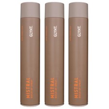 GLYNT Mistral Build up Spray 3 x 500 ml Haarspray extra starker halt Set