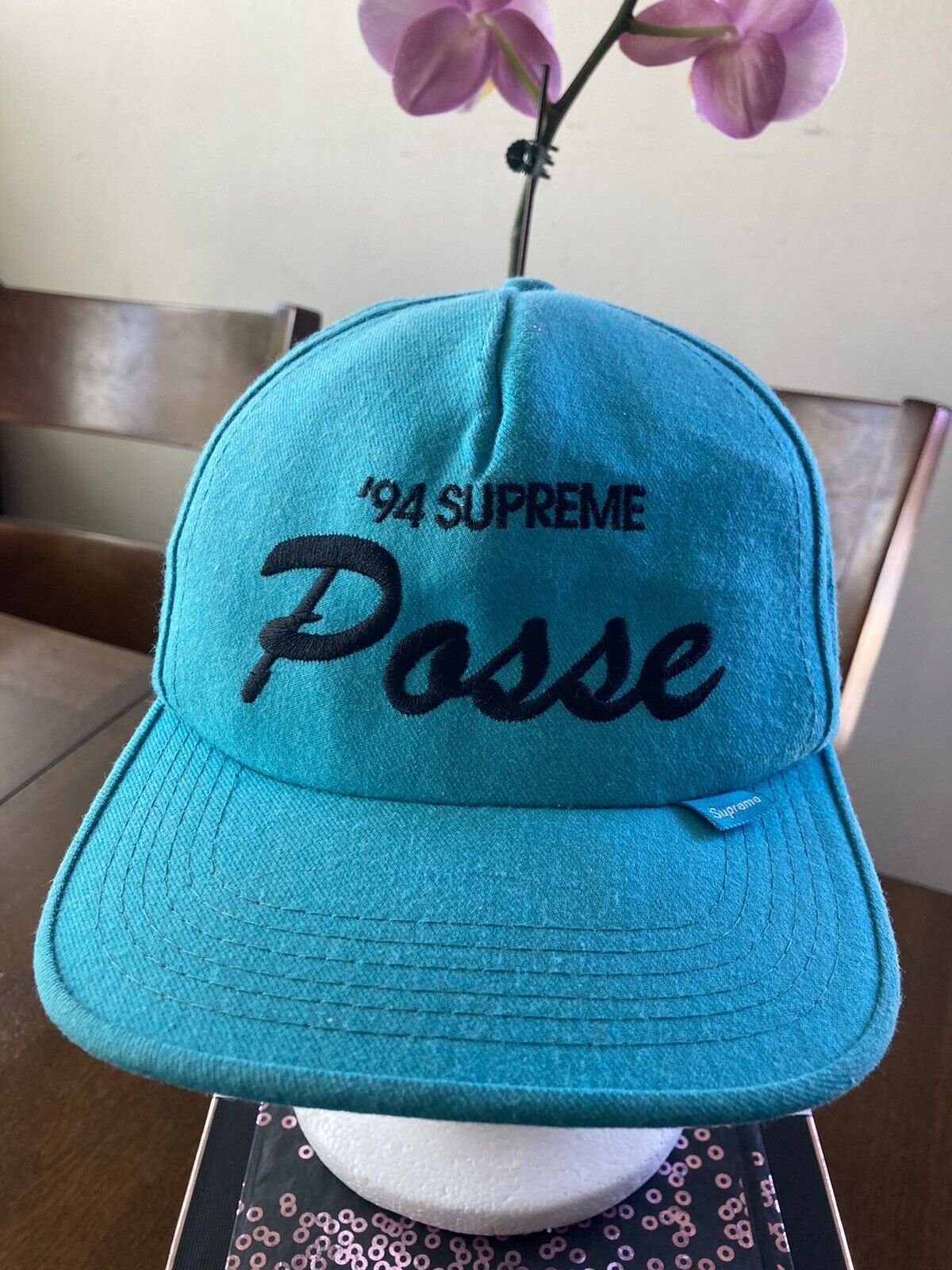 Supreme '94 Posse Snapback Hat Torquise RARE HTF