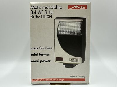 Metz Mecablitz Flash 34 AF-3N TTL For Nikon 34AF3N