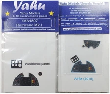 Yahu Models 1/48 Hawker Hurricane Mk.I Instrument Panel for Airfix kit