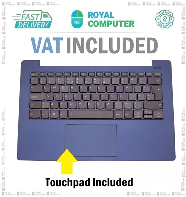 Ersatz für Lenovo 5CB0R07645 blaue Handauflage Touchpad Abdeckung Tastatur UK Layout
