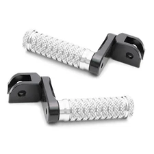 POLE Front 40mm Lowering Foot Pegs Silver For ZX-12R Ninja 00 01 02 03 04 05 06