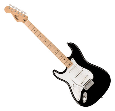 Squier by Fender Sonic Stratocaster Black LH MN Einsteiger E-Gitarre SSS