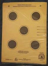 NRA Official Competition 50 Foot Small Bore Rifle Target A-5 (Pack of 9) Outer 