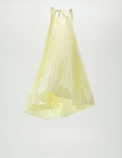 ZARA  S Swing Dress PLEATED POPLIN Yellow  0881/144/306