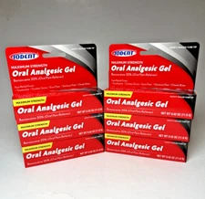 6 Pack! Iodent Maximum Strength Oral Analgesic Gel (Oral Pain Relief)