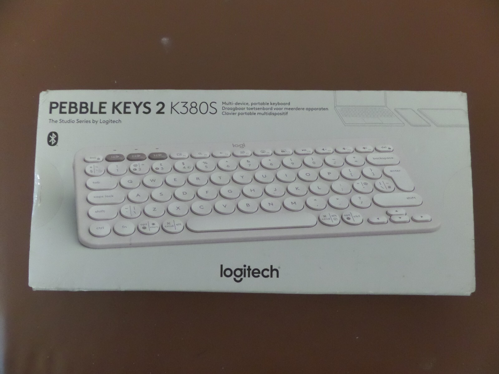 LOGITECH Pebble Keys 2 K380S Wireless Keyboard - White New & Sealed