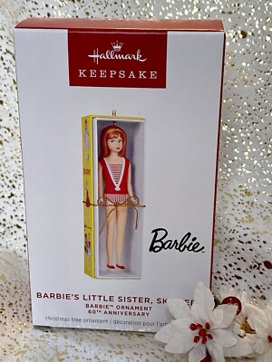 2024 Hallmark BARBIE'S LITTLE SISTER SKIPPER Ornament BARBIE Mattel