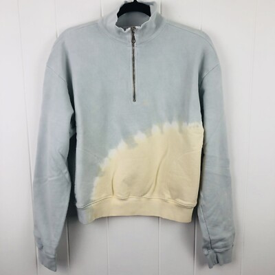 Anthropologie Lacausa Womens Cosmo 3/4 Zip Up Small