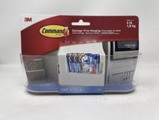 Command Large Caddy Clear Damage Free Hanging HOM15CLR-ES Clear And Sturdy