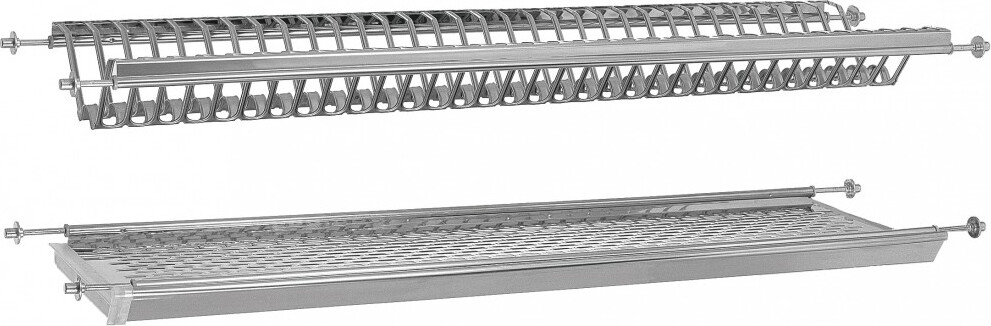 Scolapiatti da Incasso 100cm Elletipi I850 CB1 96 V01 - Inox AISI 304