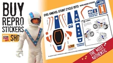 Evel Knievel Stunt Cycle replacement stickers