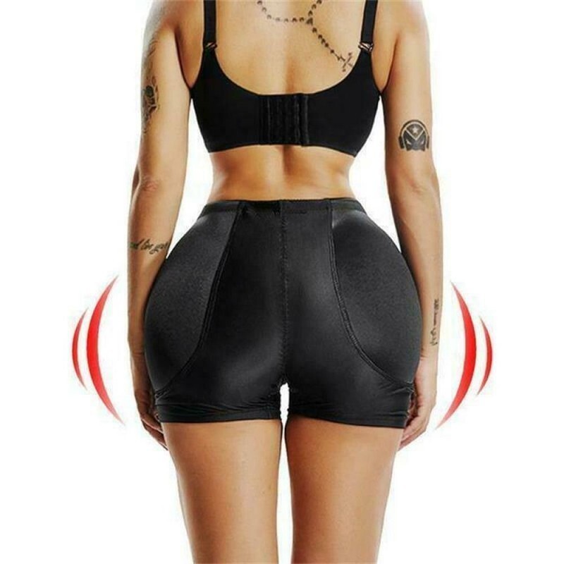 Padded Bum Pants Hip Enhancer Shaper Panty Butt Lifter Booty Boyshorts ...