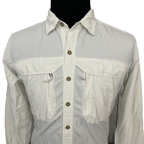 10X Shirt Mens Sz M Khaki Tan Utility Workwear Button Up Shirt