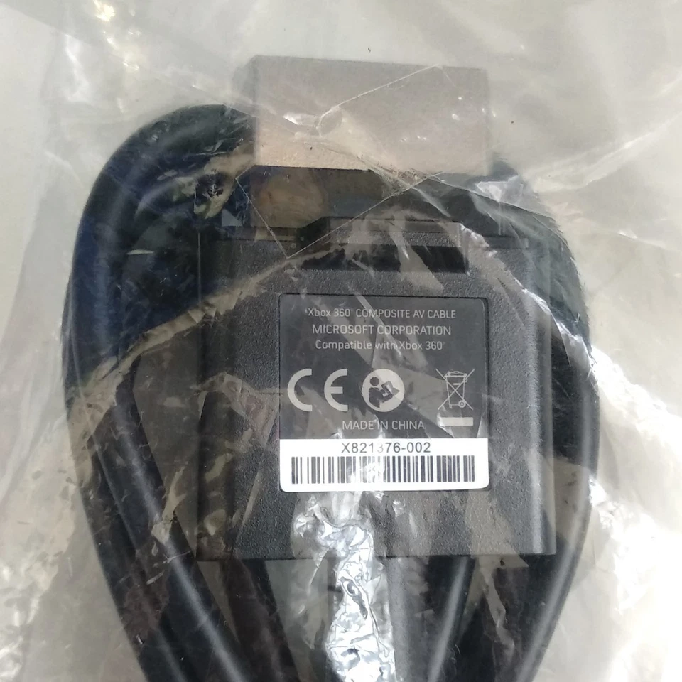 Genuine Microsoft Xbox 360 Composite Video A/V Cable X821376-002 Original - Image 2 of 3