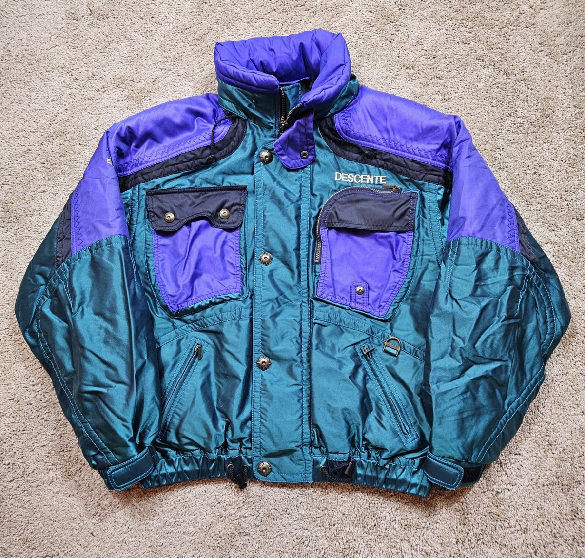 Vintage 90s Descente Colorblock Ski Jacket Size Medium | eBay
