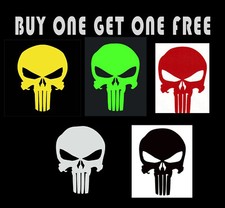 Punisher Skull Sticker - Buy 1 Get 1 Free - Punisher Decal - Select Color Size