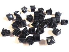 PIRAMIDE czarne ZATYCZKI SŁUPKOWE 40x40mm nasadka końcowa korki lamelowe