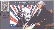 JVC CACHETS-2016 CLASSICS FOREVER ISSUE FIRST DAY COVER FDC- GEORGE WASHINGTON 1