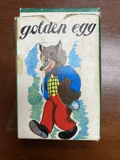 Vintage 1960's Golden Egg  Card Game in box Made in Hong Kong