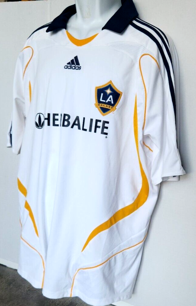 LA Galaxy jersey MLS Authentic Adidas Jersey Size XXL 2007-2008 | eBay