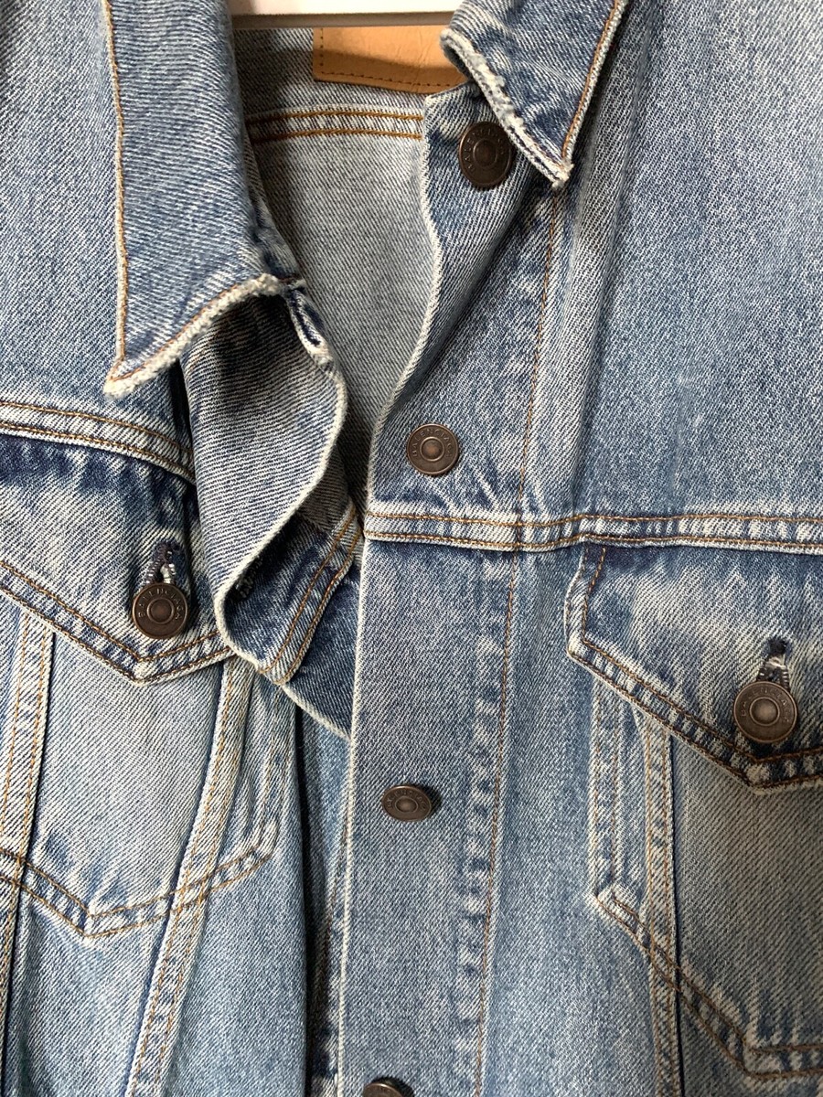 BALENCIAGA Pulled Asymmetric Denim Jacket sz 36 AW17 | eBay