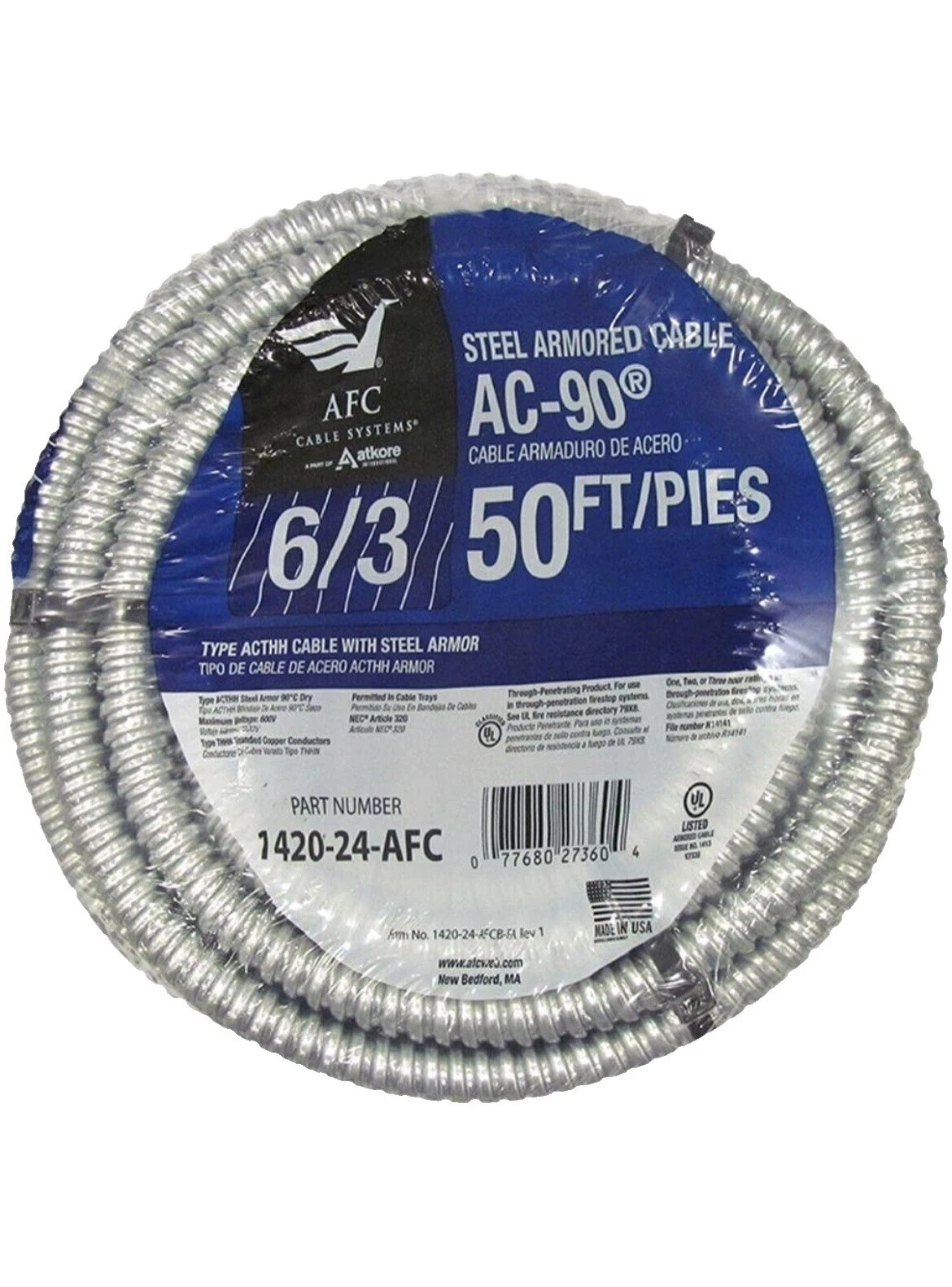 Conductor de acero múltiples cables conductores AFC